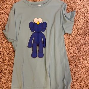 Kaws x Uniqlo Blue BFF Tee